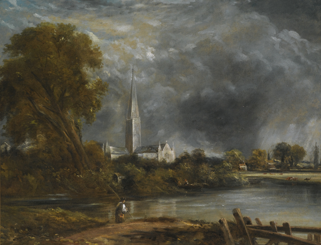 John Constable. Salisbury Cathedral, view from the meadows