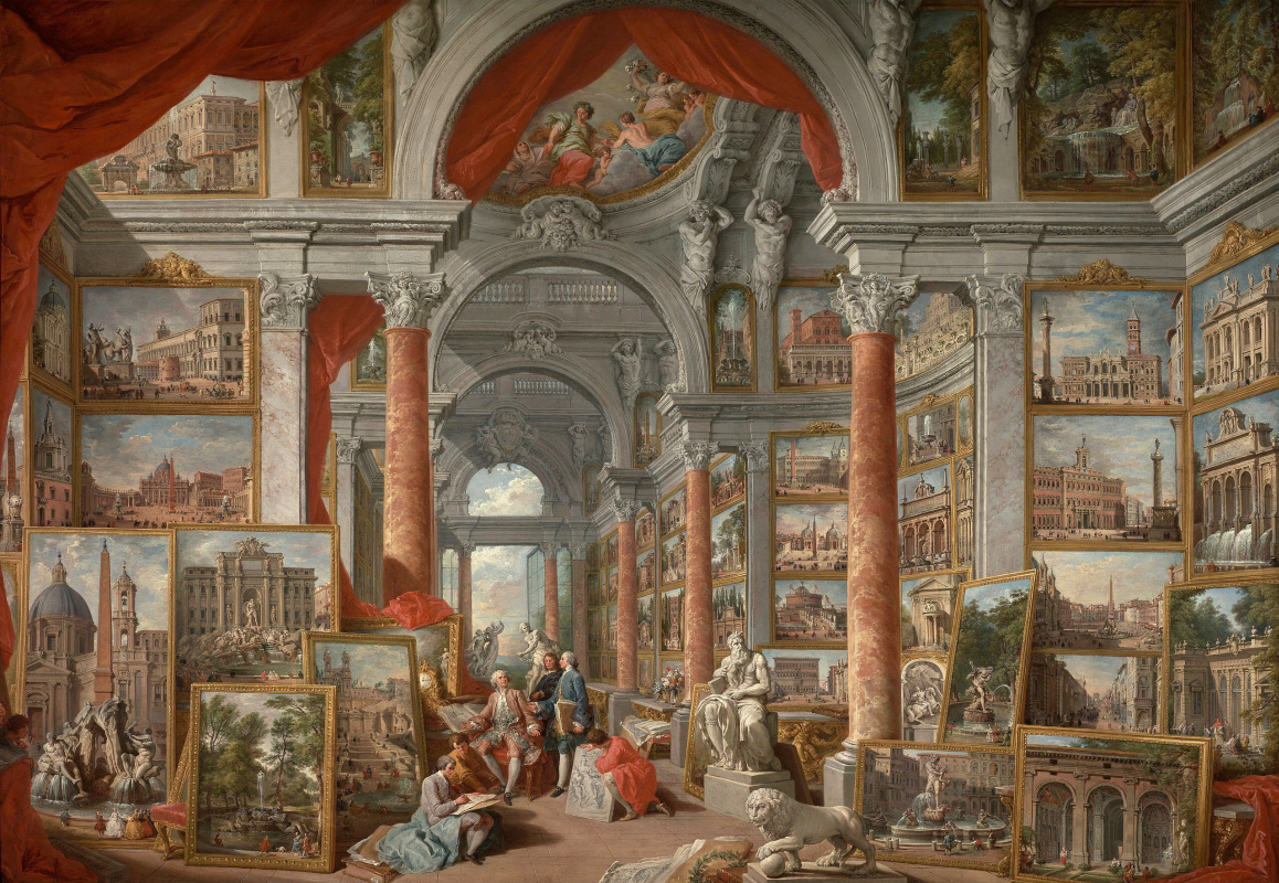 Giovanni Paolo Pannini. Gallery with views of modern Rome