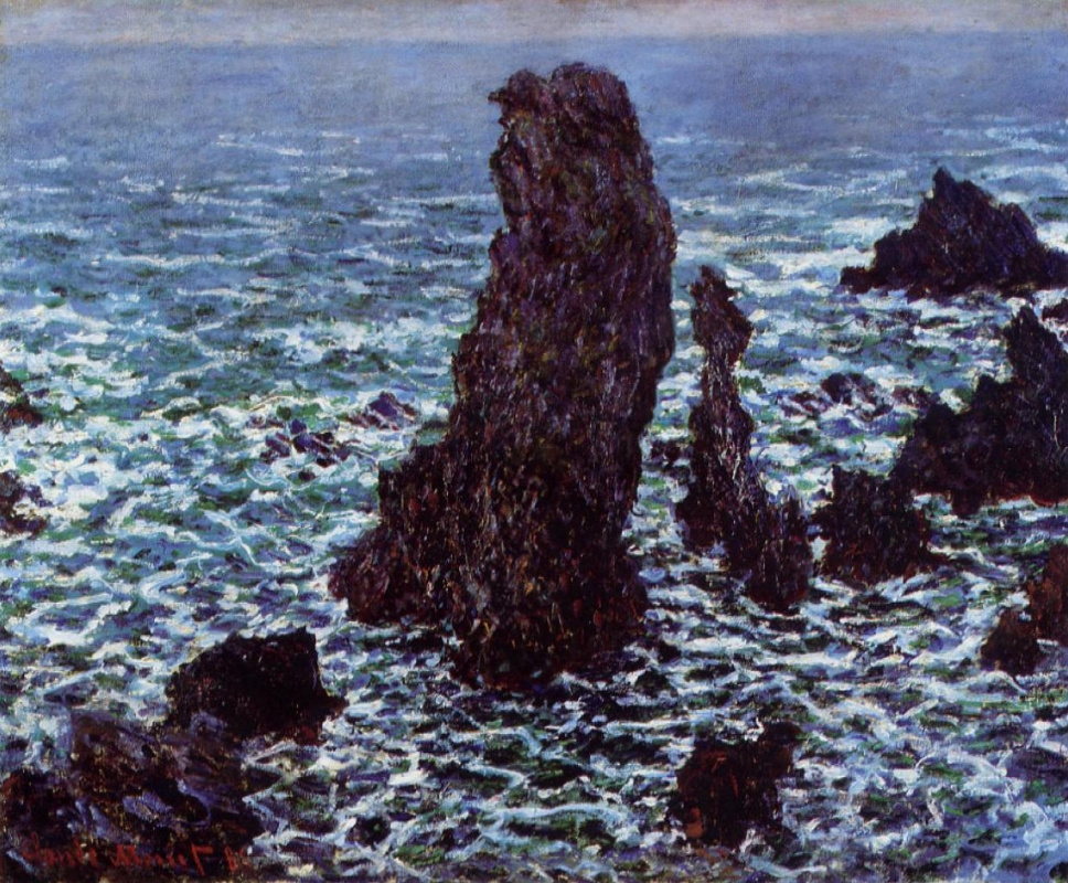 Claude Monet. The pyramids at Port Coton