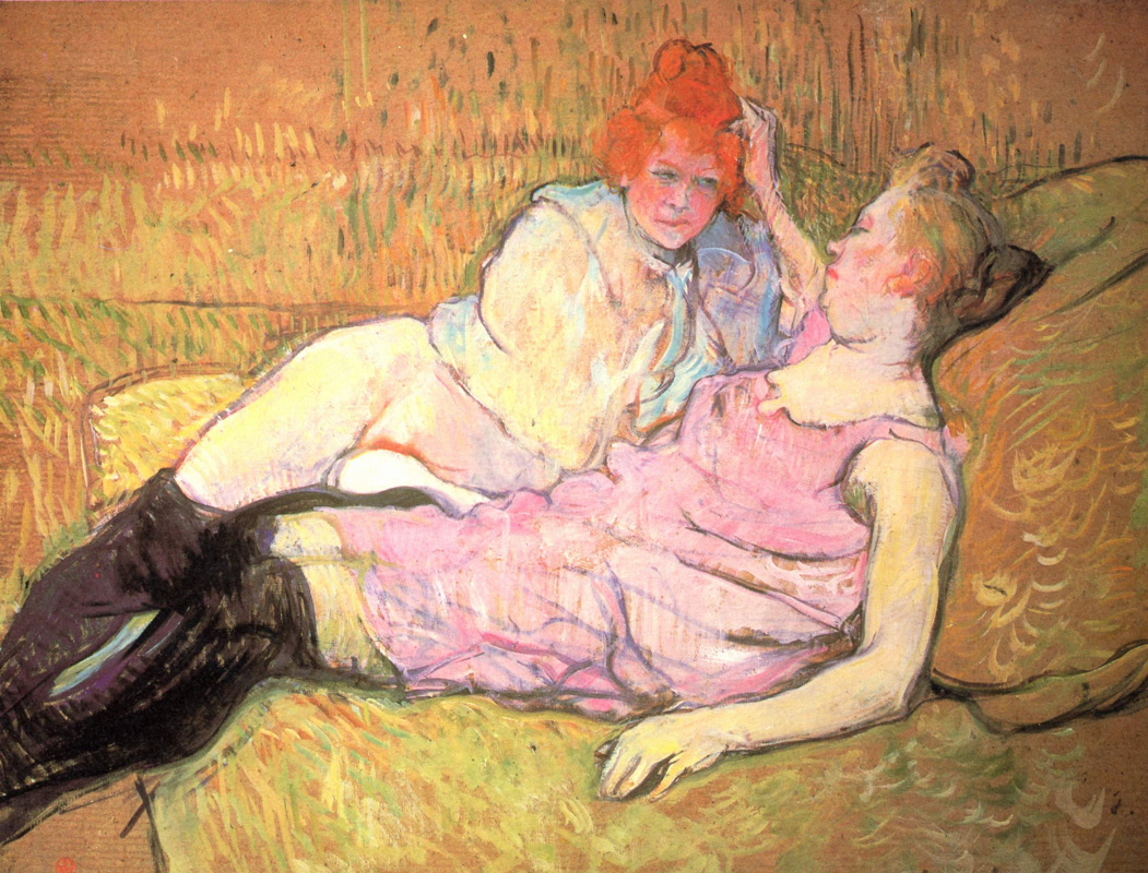 Henri de Toulouse-Lautrec. The sofa