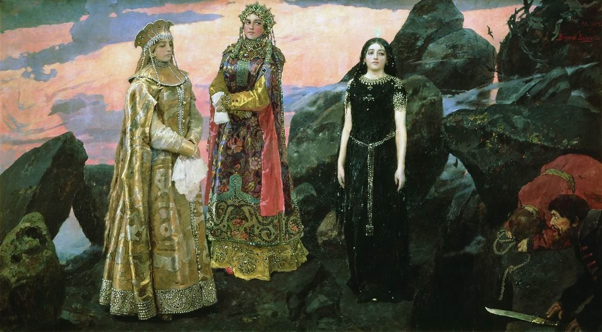 Viktor Vasnetsov. Three Princess of the underworld