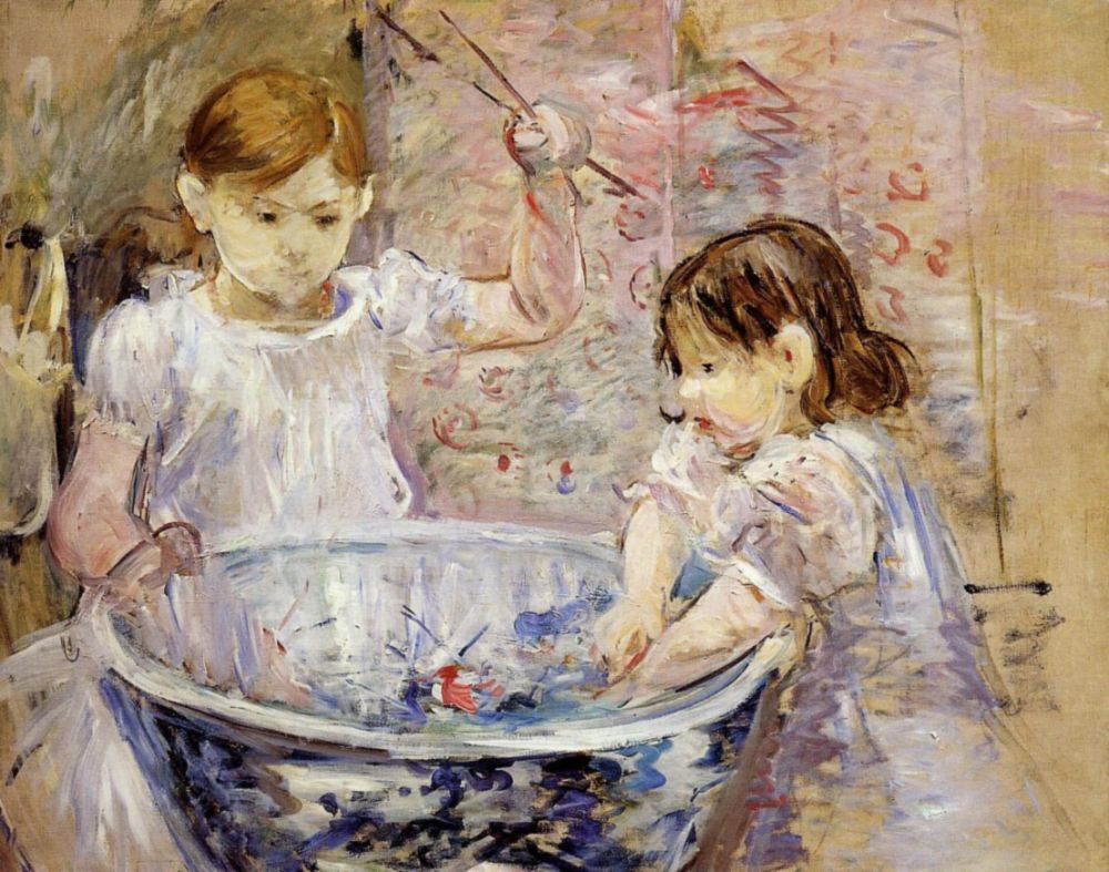 Berthe Morisot. Children at the trough