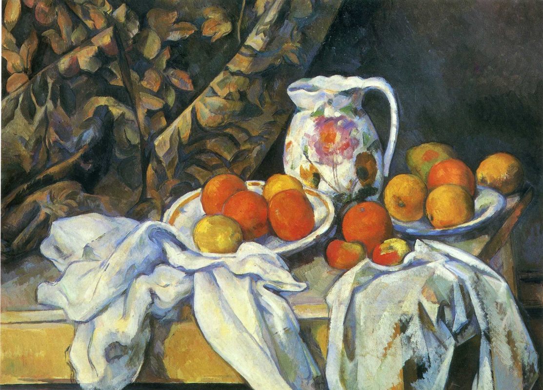 Paul Cezanne. Still life with drapery