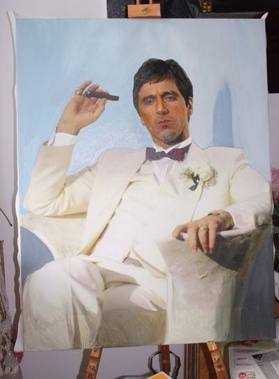 Daria Bragina. A portrait of Tony Montana wedding