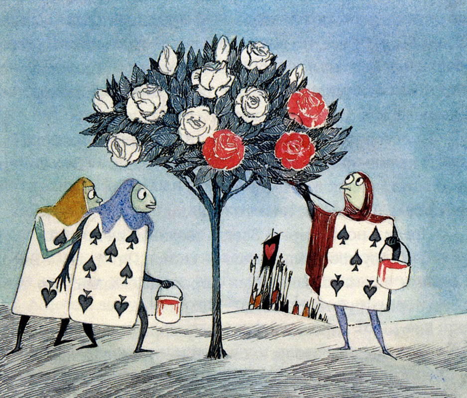 Tove Jansson. Illustration to the story by L. Carroll “Alice in Wonderland”