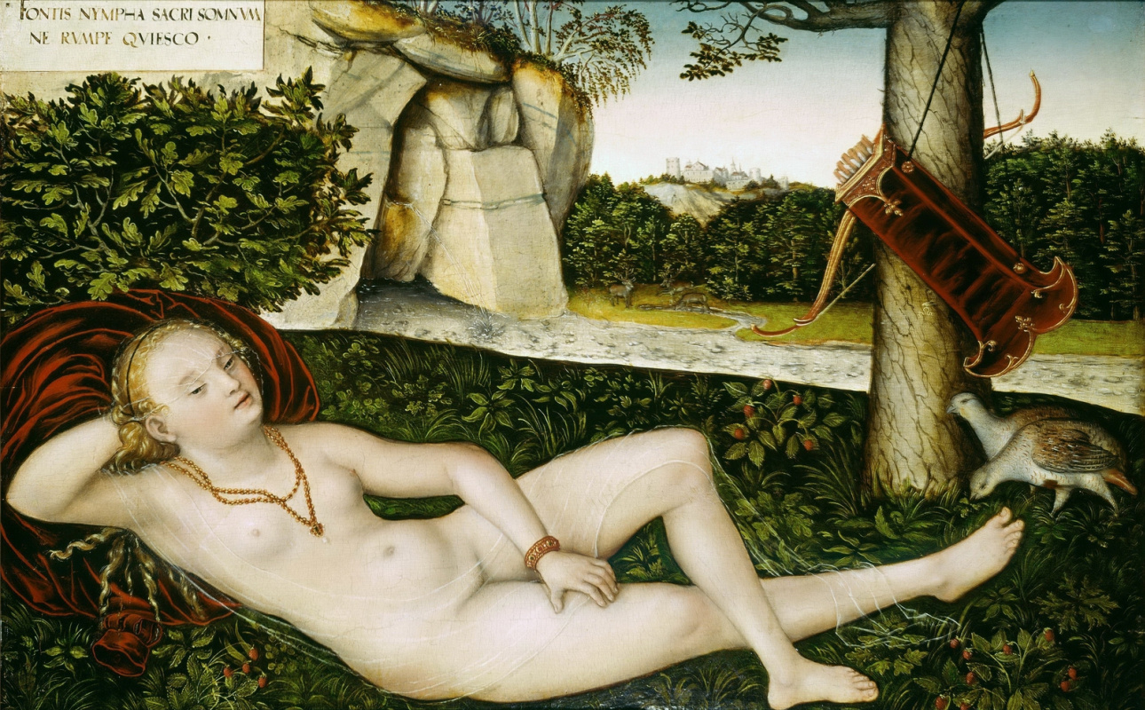Lucas the Younger Cranach. Nymph of the source. after 1540-e