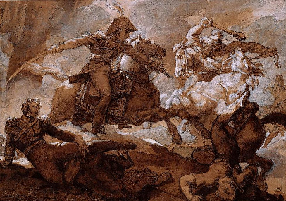 Théodore Géricault. Jinetes de batalla
