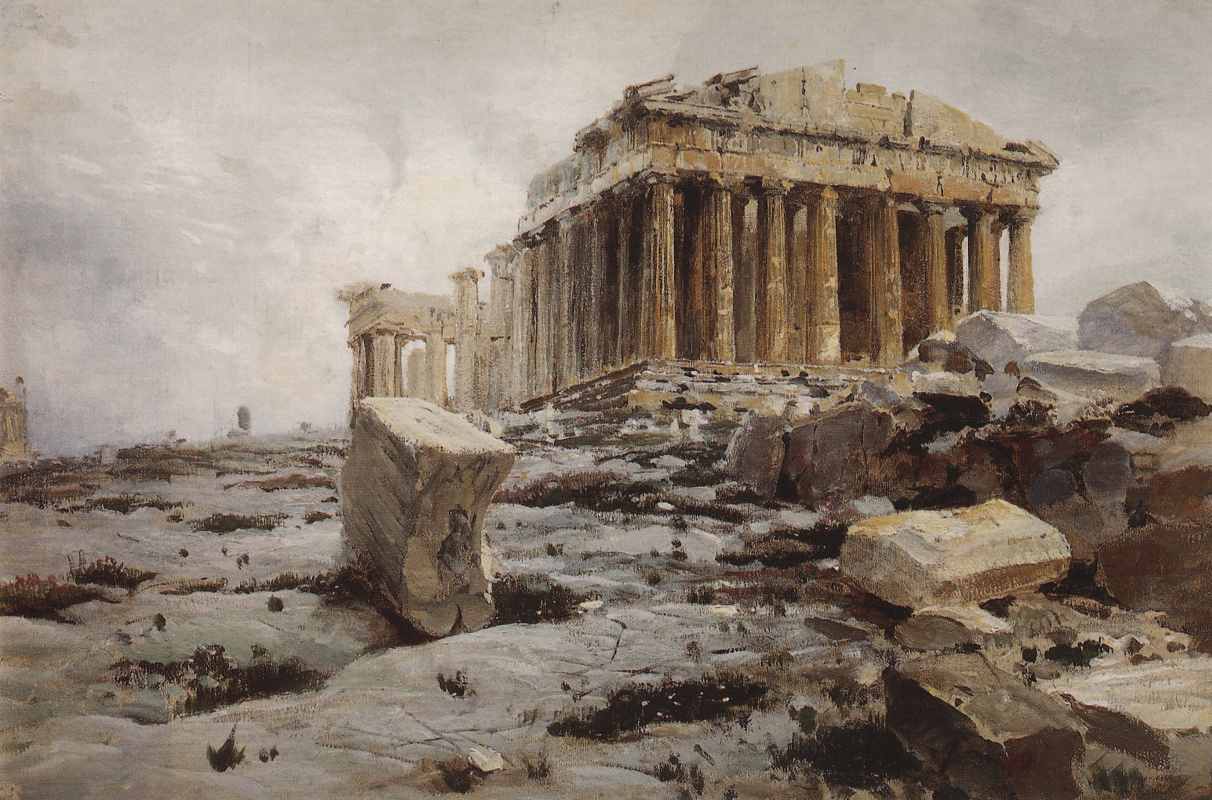 Vasily Polenov. The Parthenon. The Temple Of Athena Parthenos