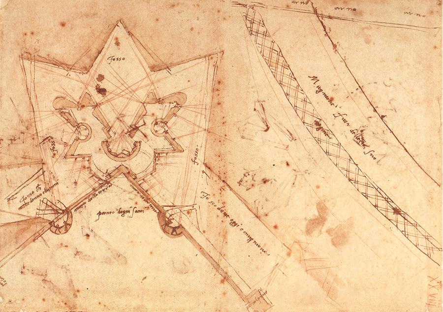 Michelangelo Buonarroti. Plan of the fortification