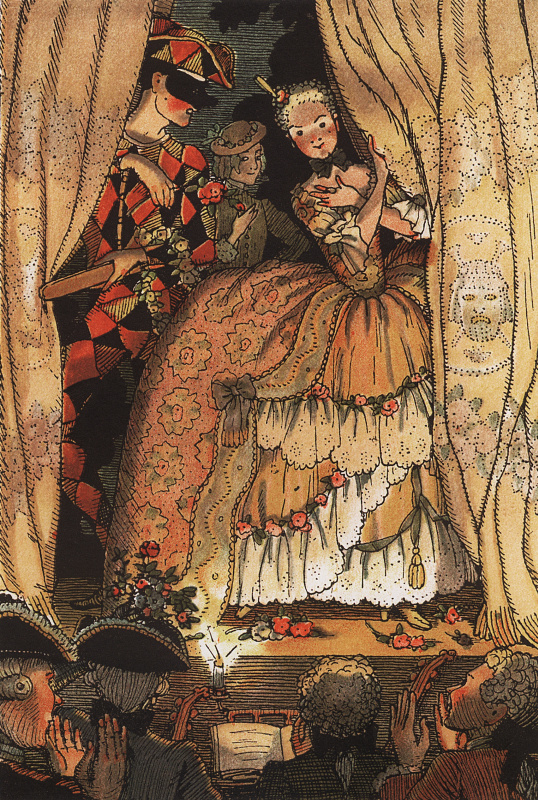 Konstantin Somov. The book of the Marquise. Illustration