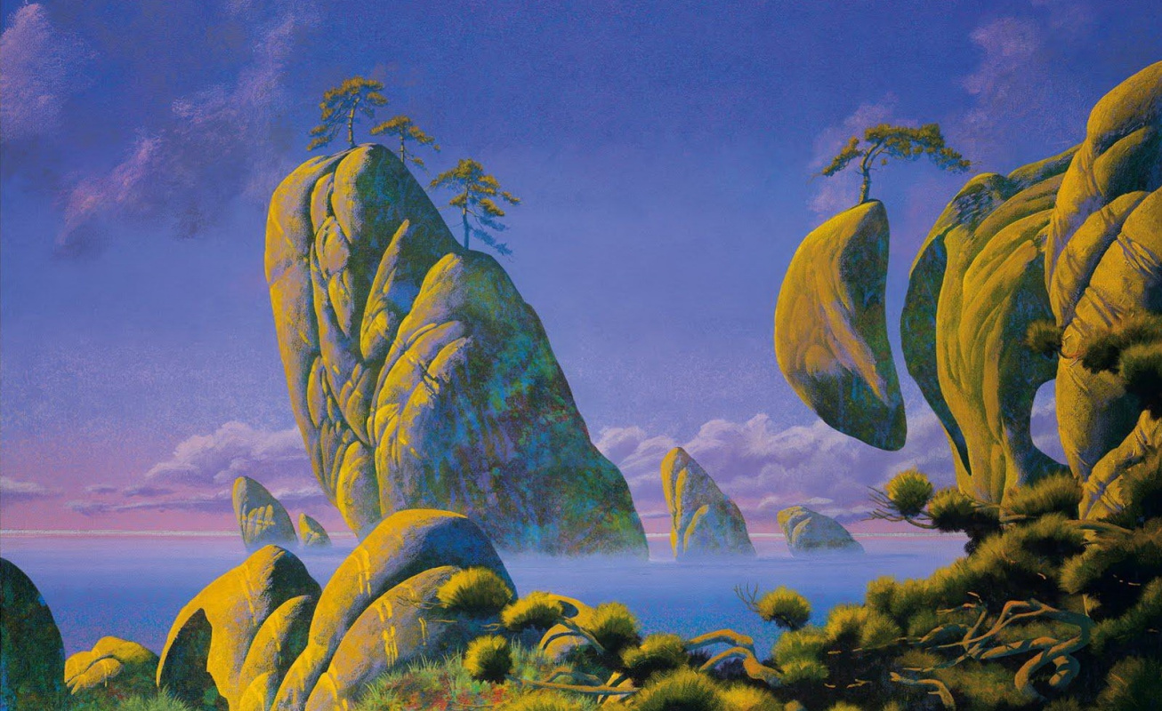 Roger Dean. Yellow island