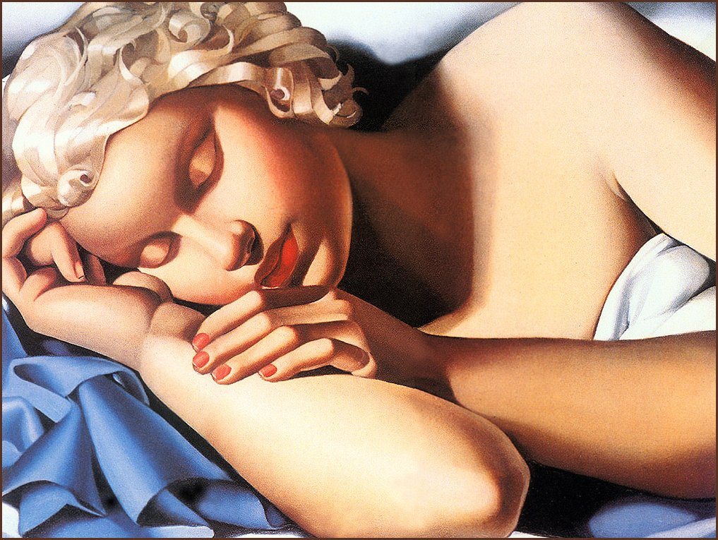 Tamara Lempicka. Sleeping girl (Kizette)