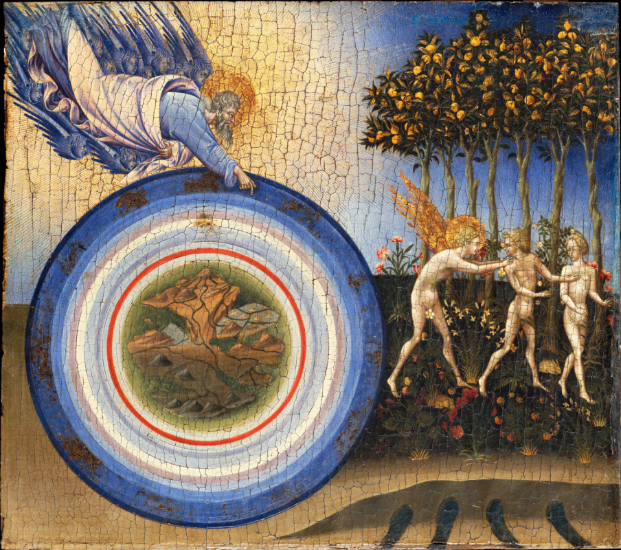 Giovanni di Paolo. The creation of the world and expulsion from Paradise