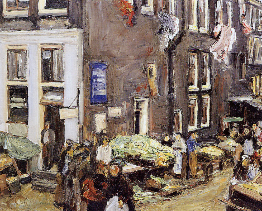 Max Lieberman. The Jewish quarter of Amsterdam