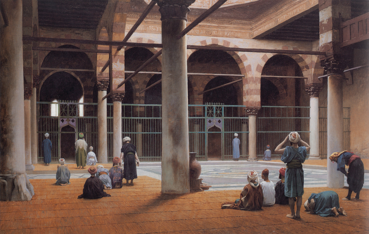 Jean-Leon Jerome. The interior of the mosque