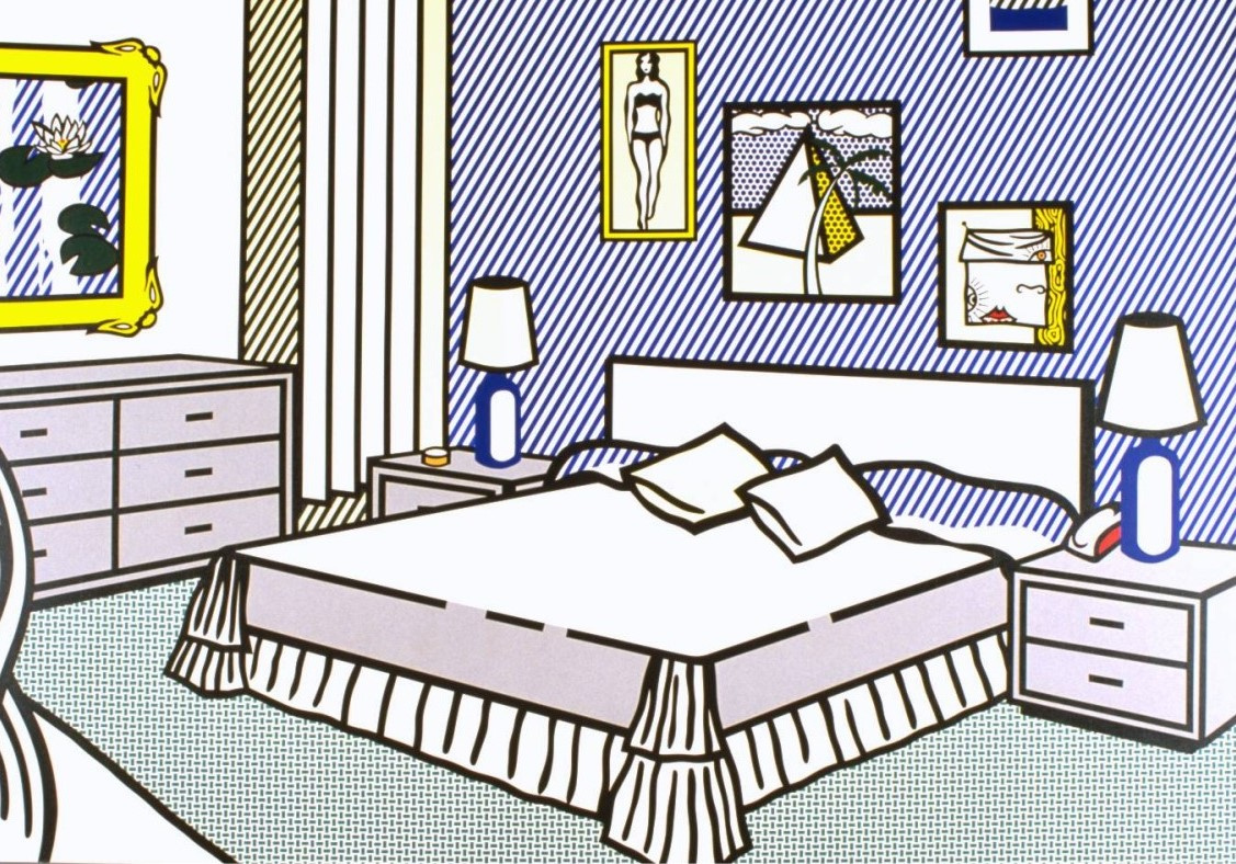 Roy Lichtenstein. Interior with water lilies