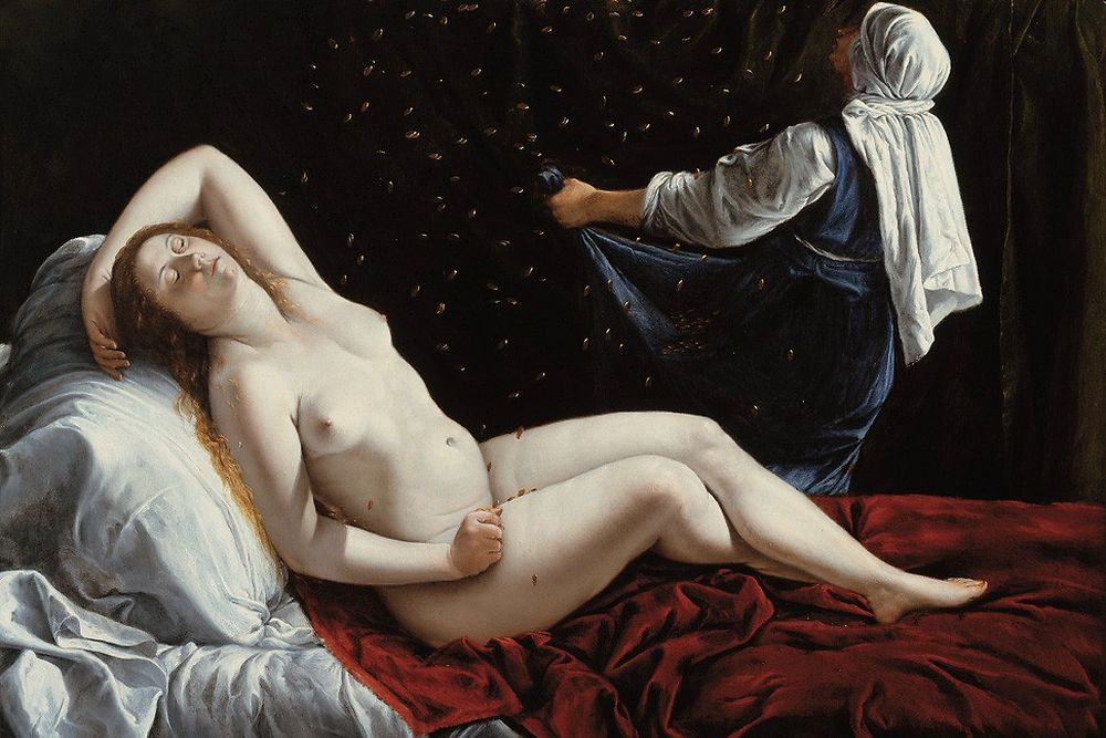 Artemisia Gentileschi. Danaya