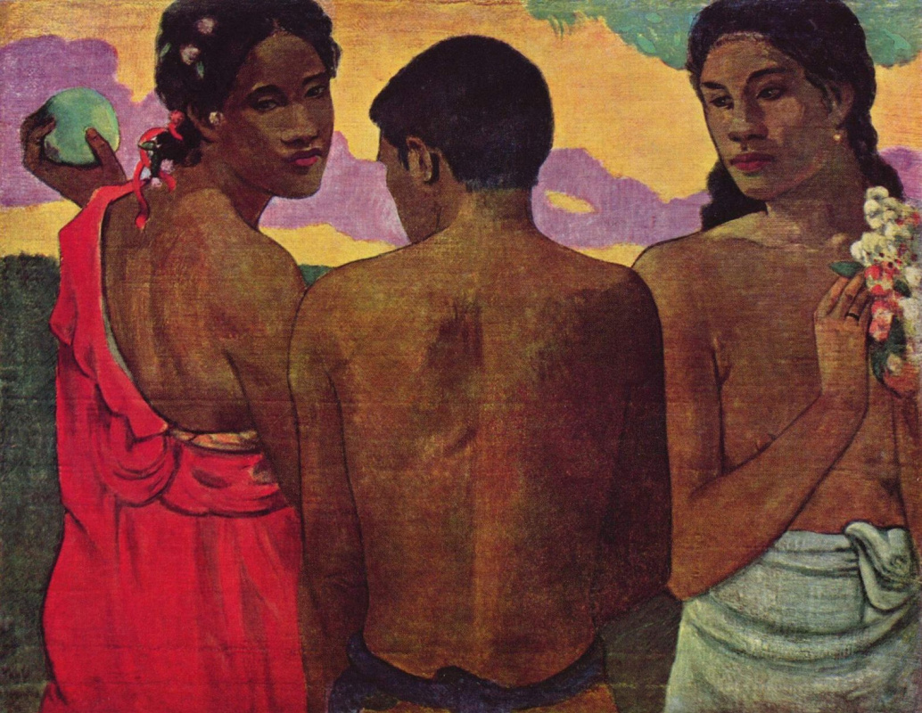 Paul Gauguin. Three Tahitians