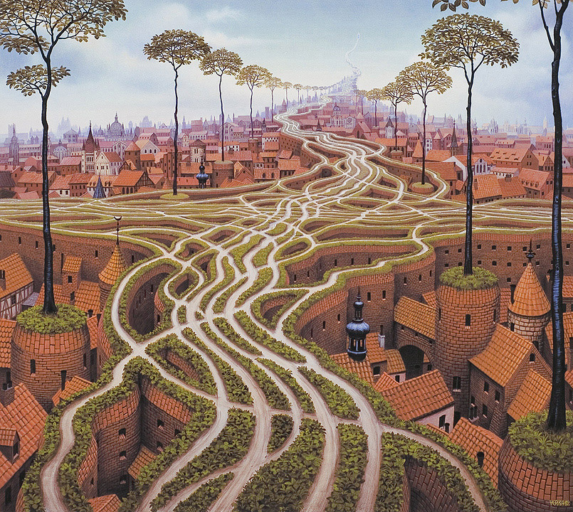 Jacek Yerka. Erosion