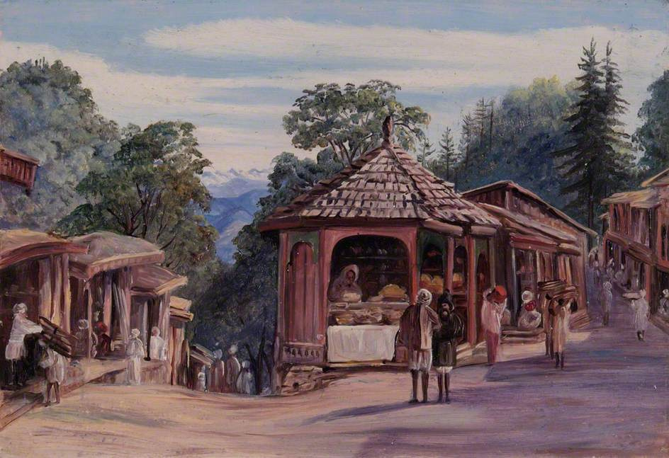 Marianna nord. Bazar. Shimla, Inde