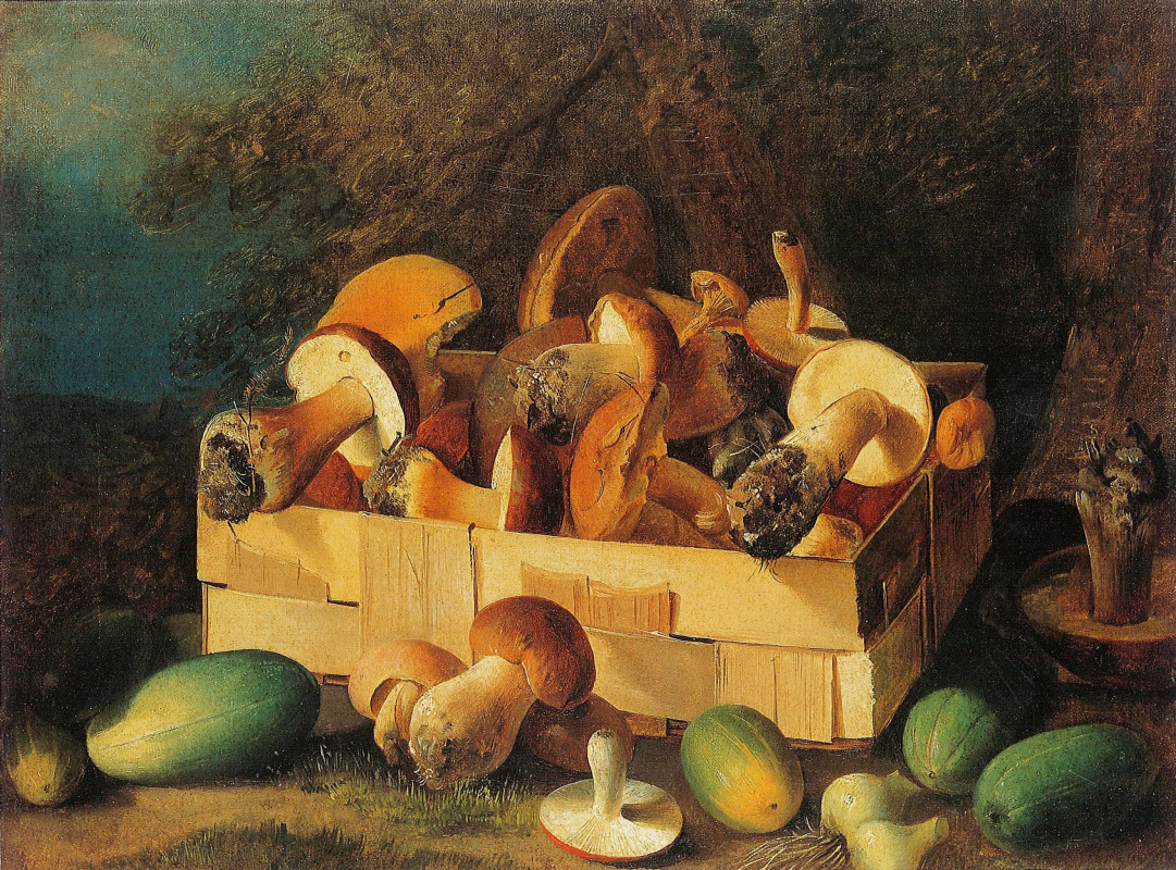 Ivan Fomich (Trofimovich) Khrutsky. Mushrooms and vegetables