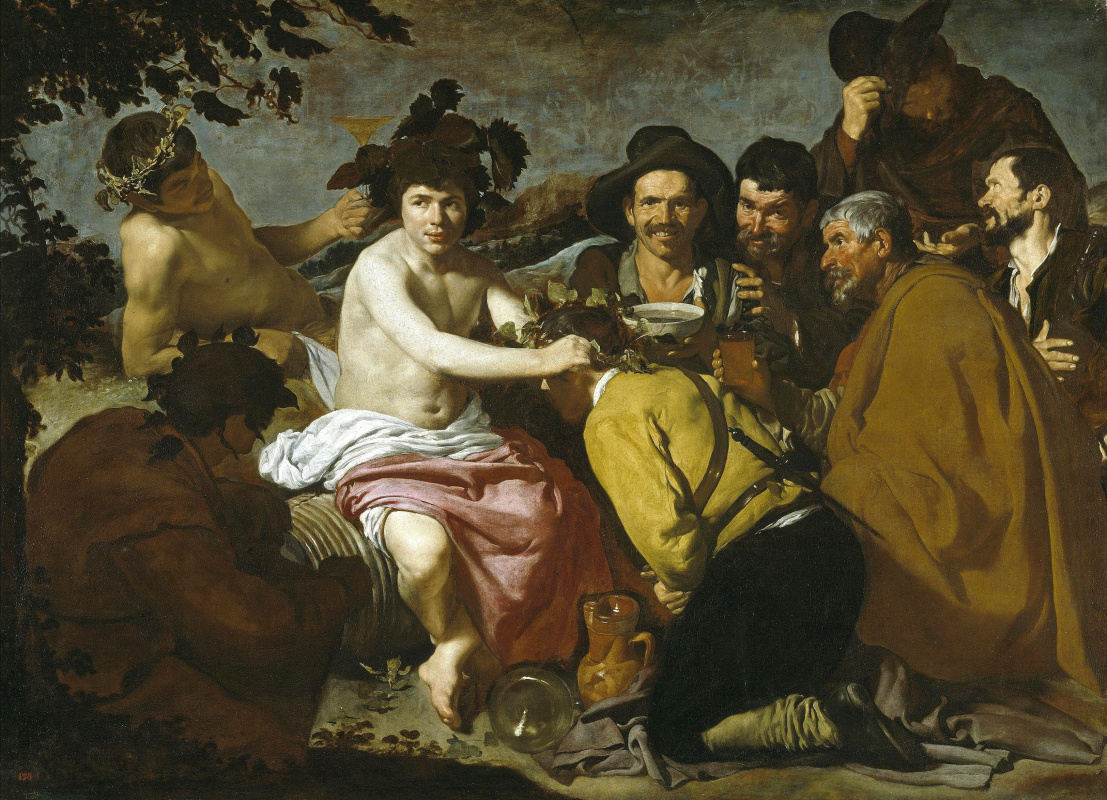 Diego Velazquez. The Triumph Of Bacchus (The Drunkards)