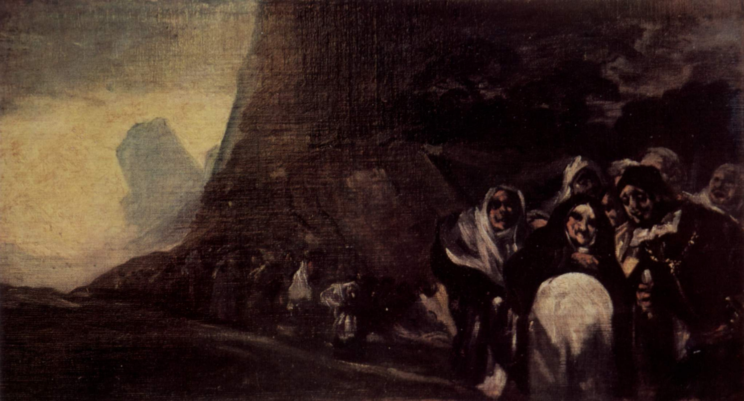 Francisco Goya. A series of gloomy pictures: Pilgrims