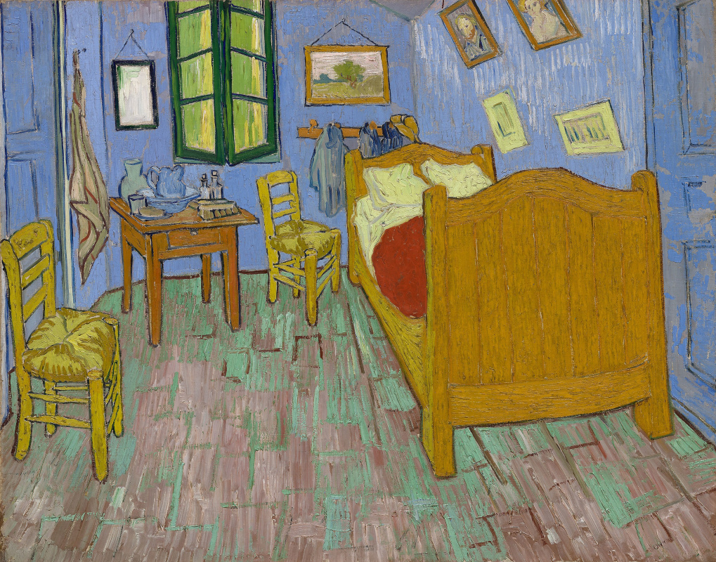 Vincent van Gogh. Schlafzimmer in Arles (zweite Version)