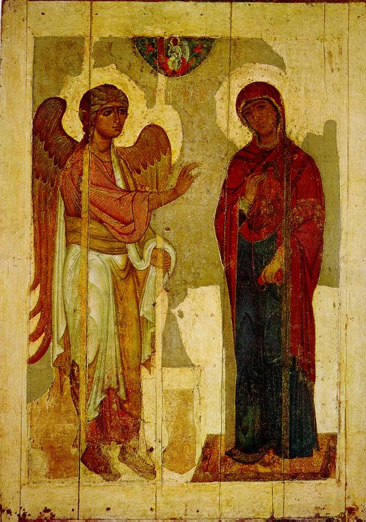 Icon Painting. The Annunciation