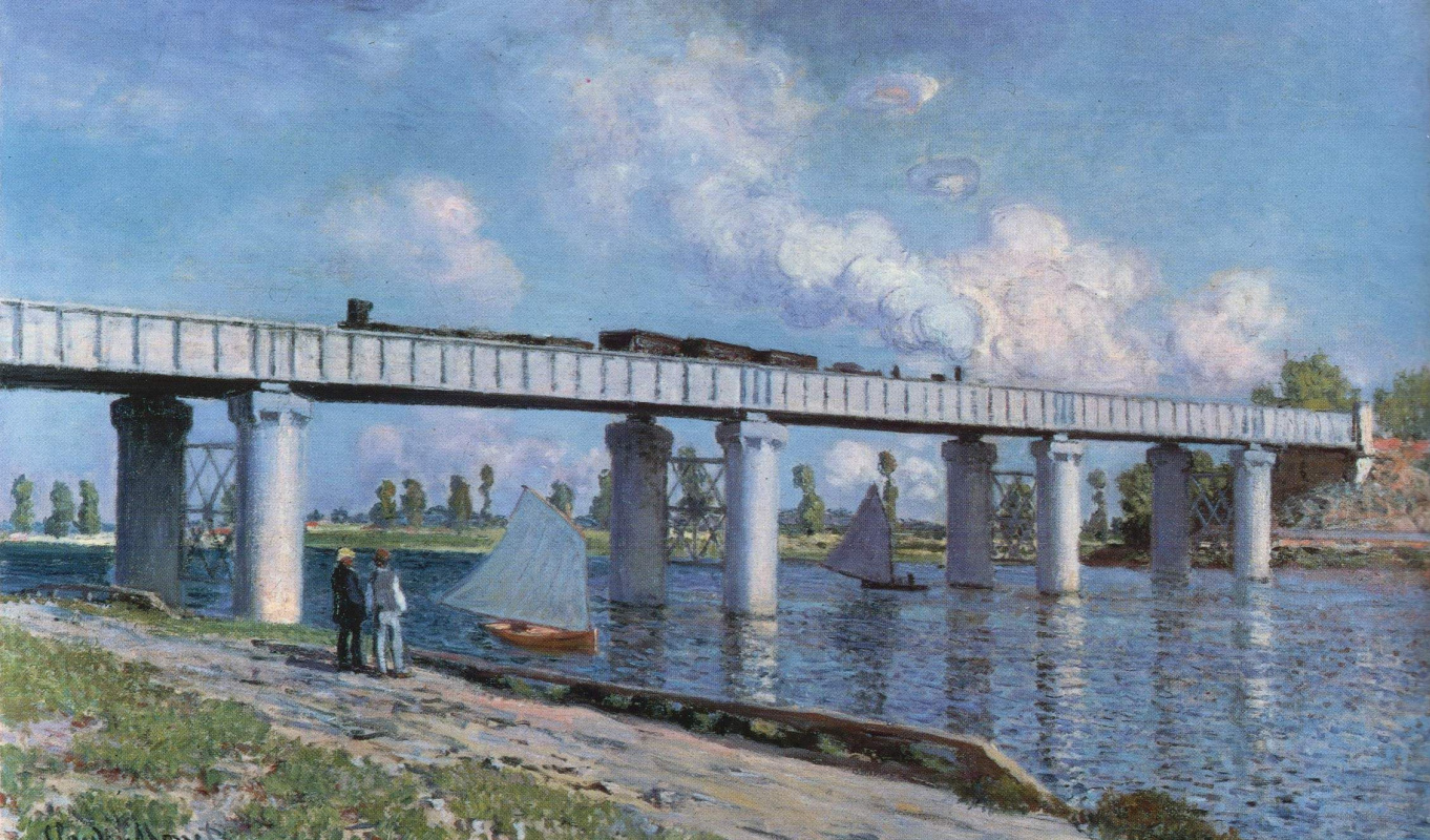 Claude Monet. The railway bridge at Argenteuil