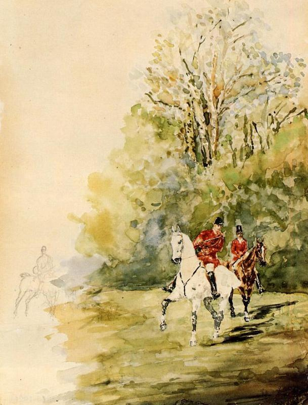 Henri de Toulouse-Lautrec. Hunting