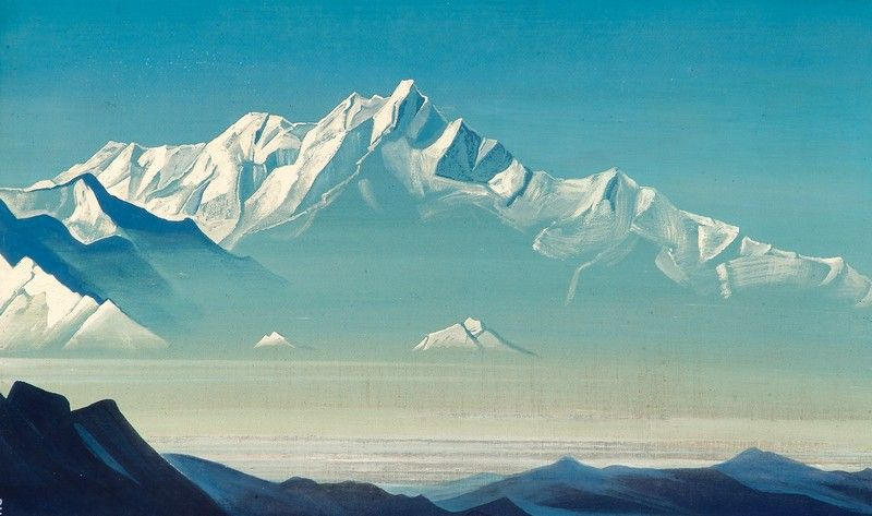 Nicholas Roerich. Mount of five treasures (Two worlds)