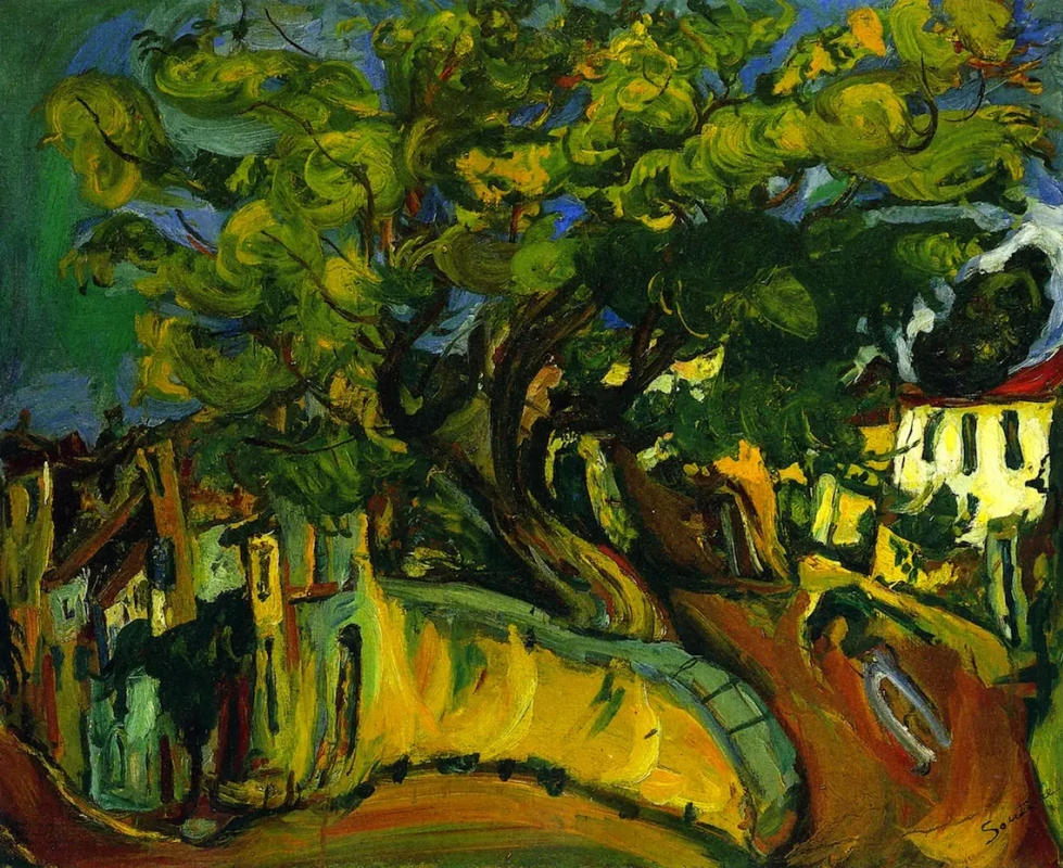 Chaim Soutine. Kan. Paesaggio con un albero