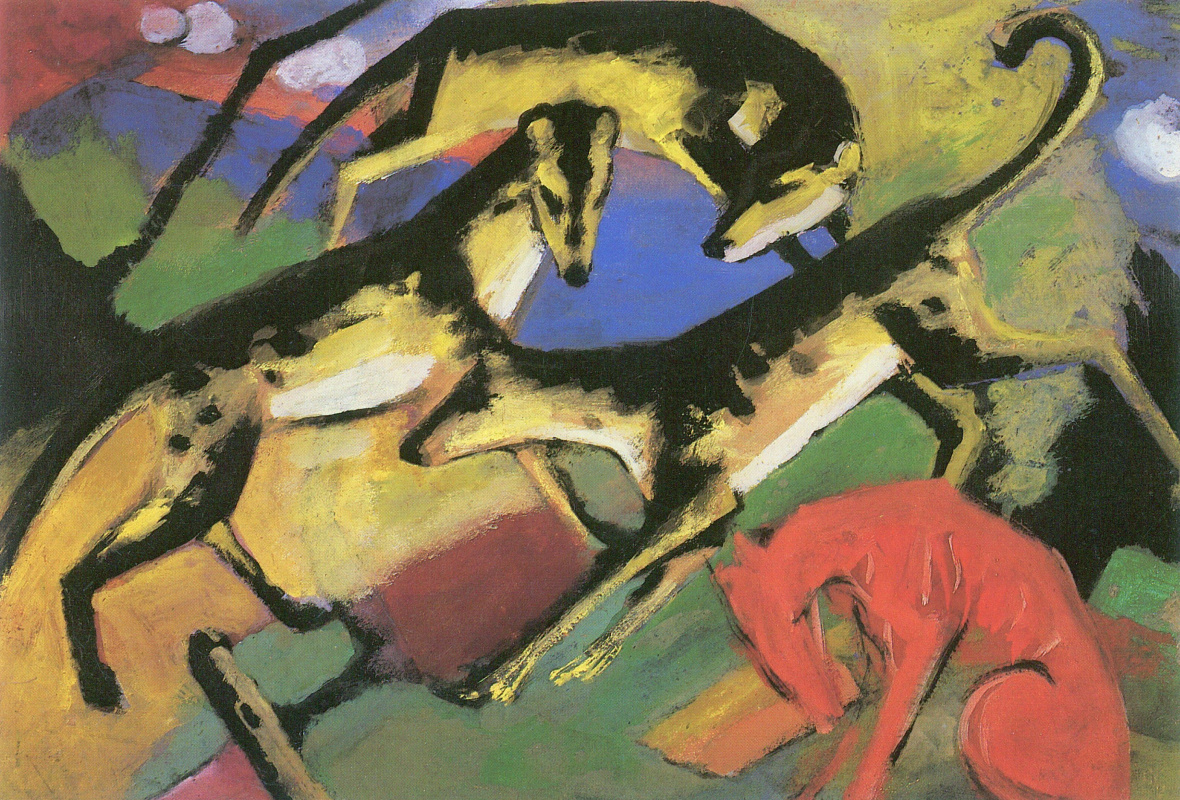 Franz Marc. 打狗