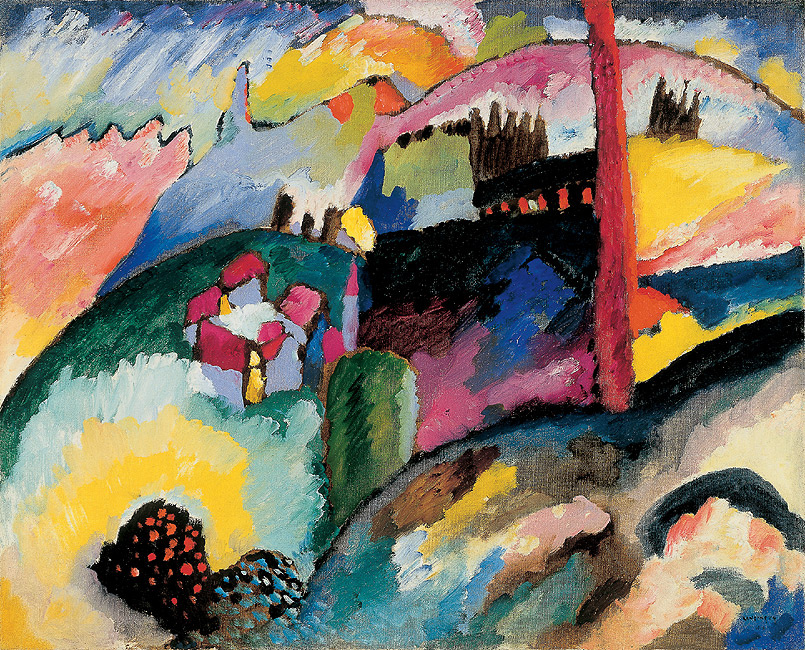 Wassily Kandinsky. Landscape with factory chimney