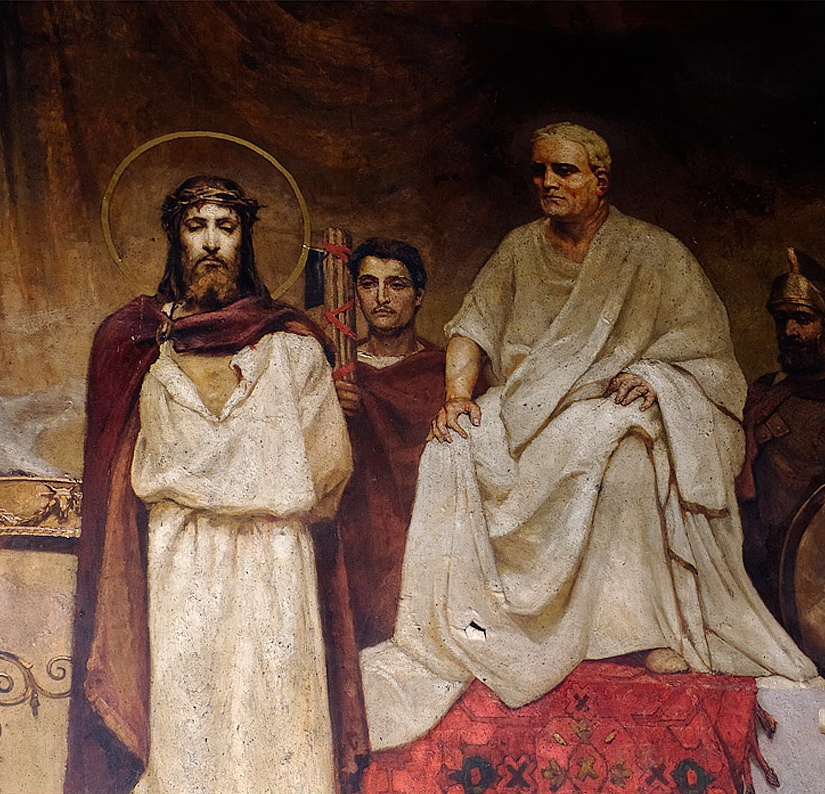 Wilhelm Kotarbinsky. Cour de Pilate. Fragment de peinture de la cathédrale Vladimir à Kiev