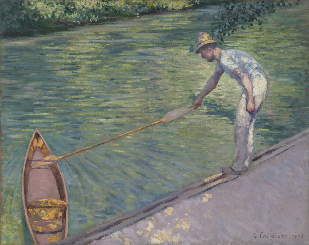 Gustave Caillebotte. People that moor the skiff