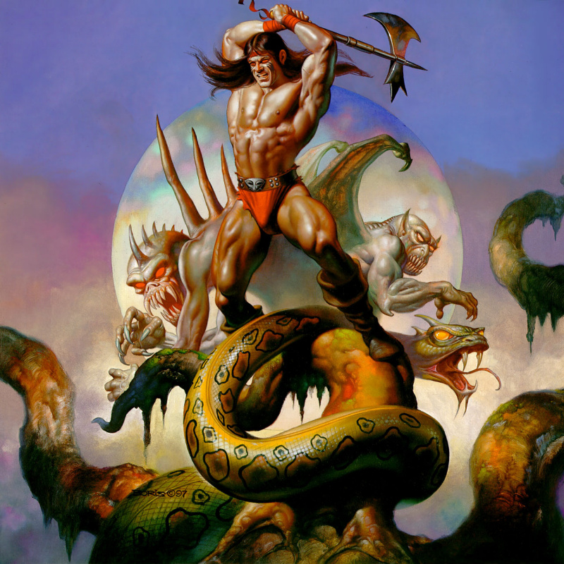 Boris Vallejo (Valeggio). Il nemico