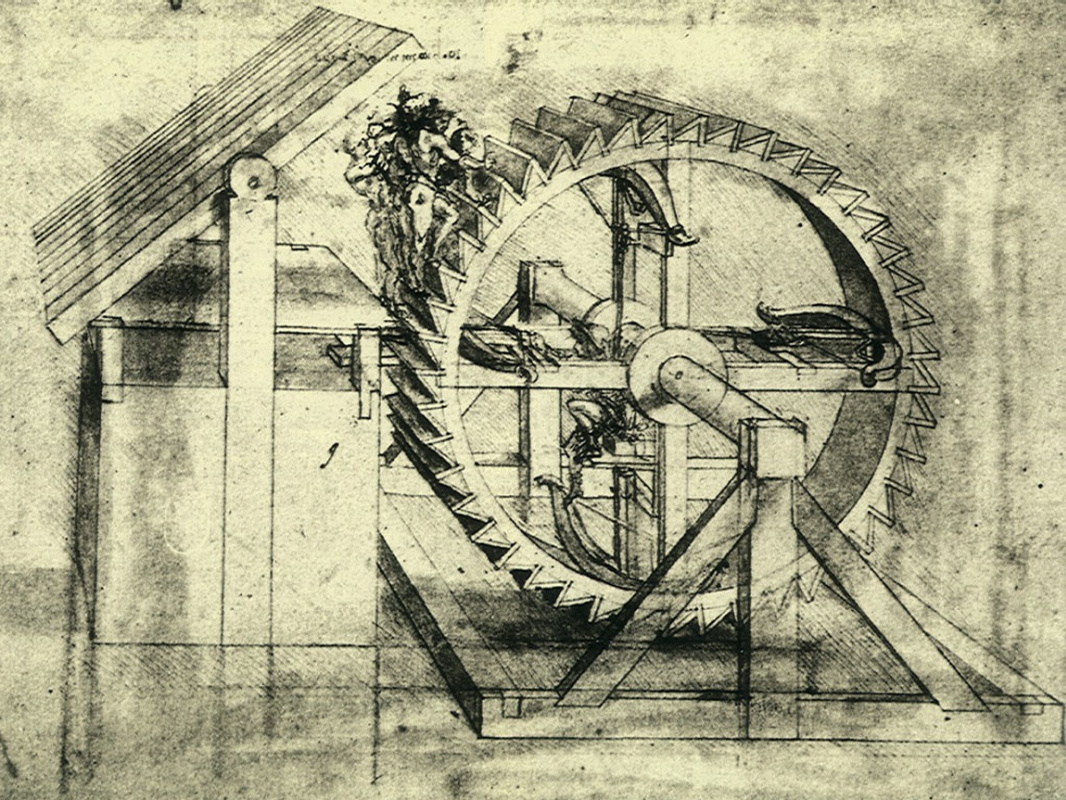 Leonardo da Vinci. Crossbow mechanism