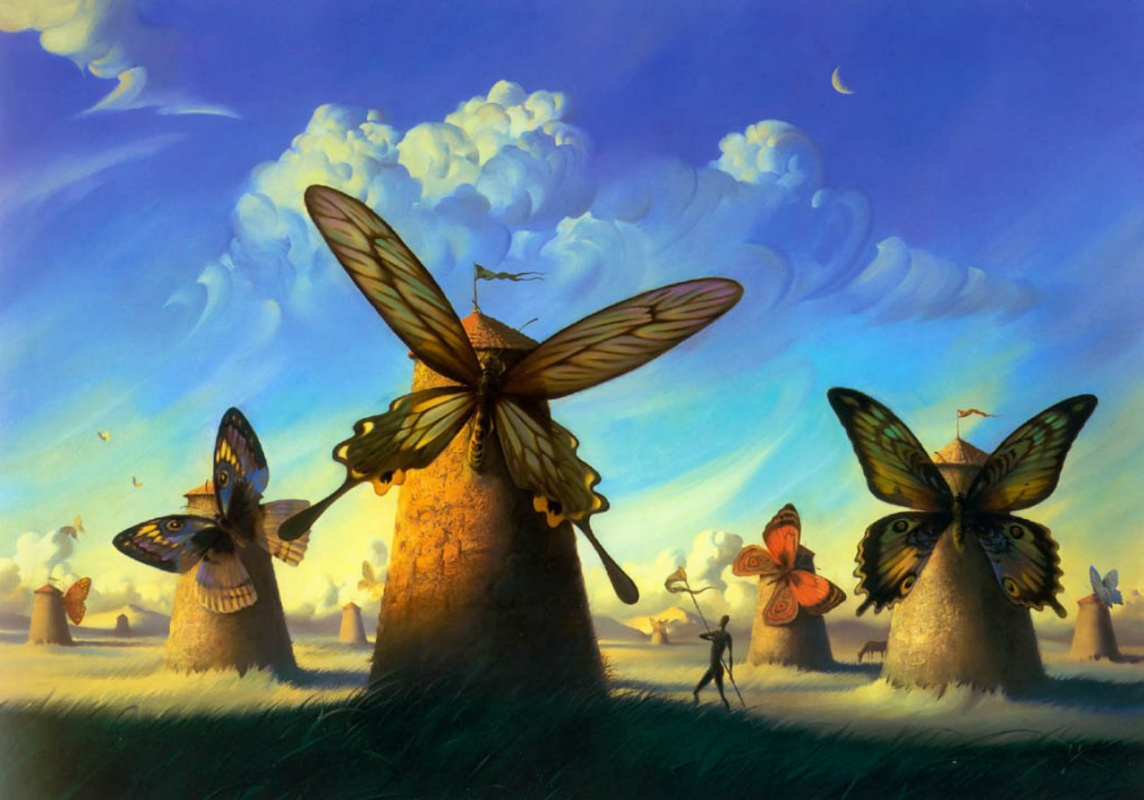 Vladimir Kush. Wildlife La Mancha