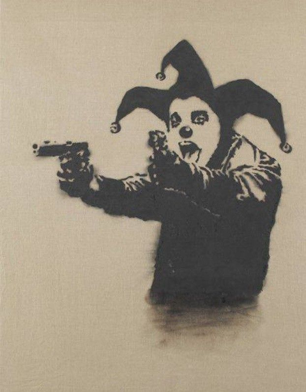 Banksy. Crazy Clown