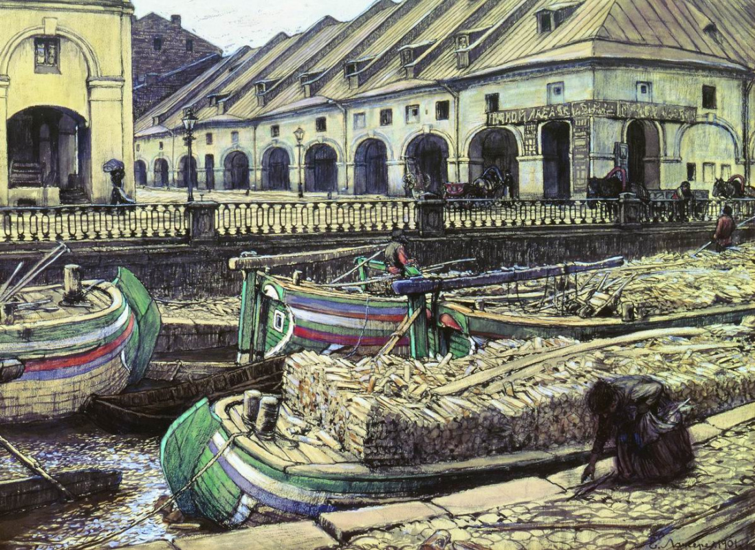 Nikolsky market in Petersburg