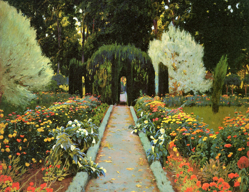 Santiago Rusignol. Garden in Aranjuez