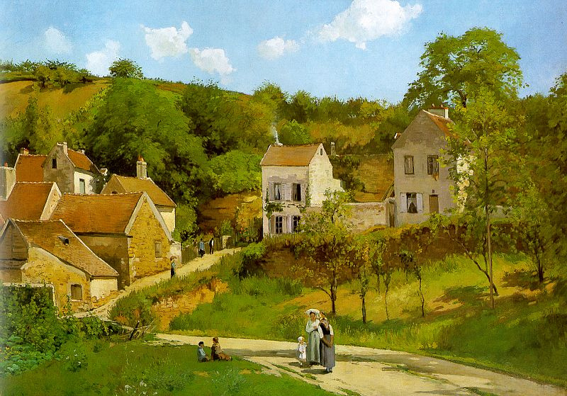 Camille Pissarro. The Hermitage in PONTOISE