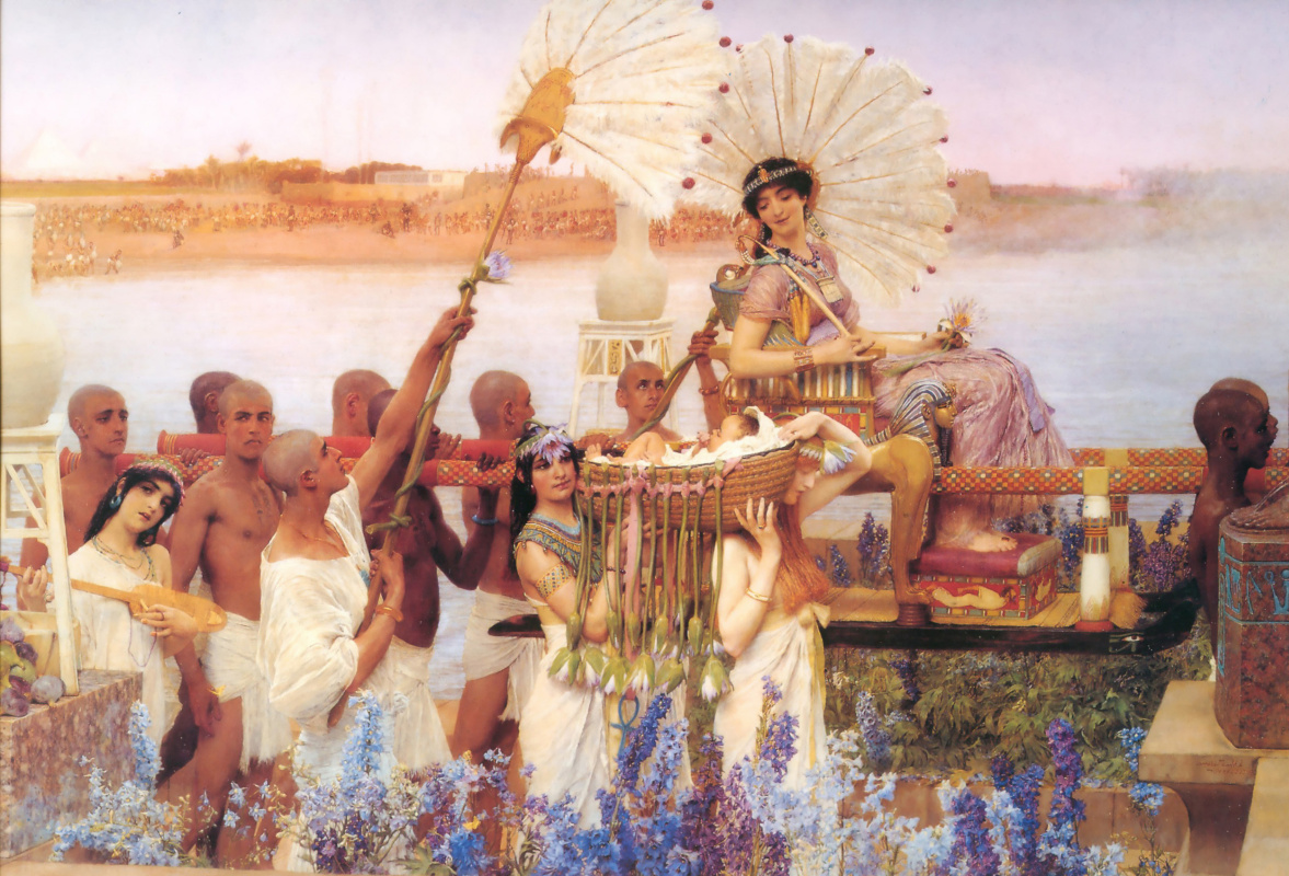 Lawrence Alma-Tadema. The Finding of Moses