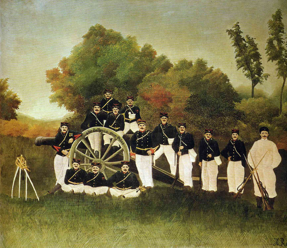 Henri Rousseau. The gunners