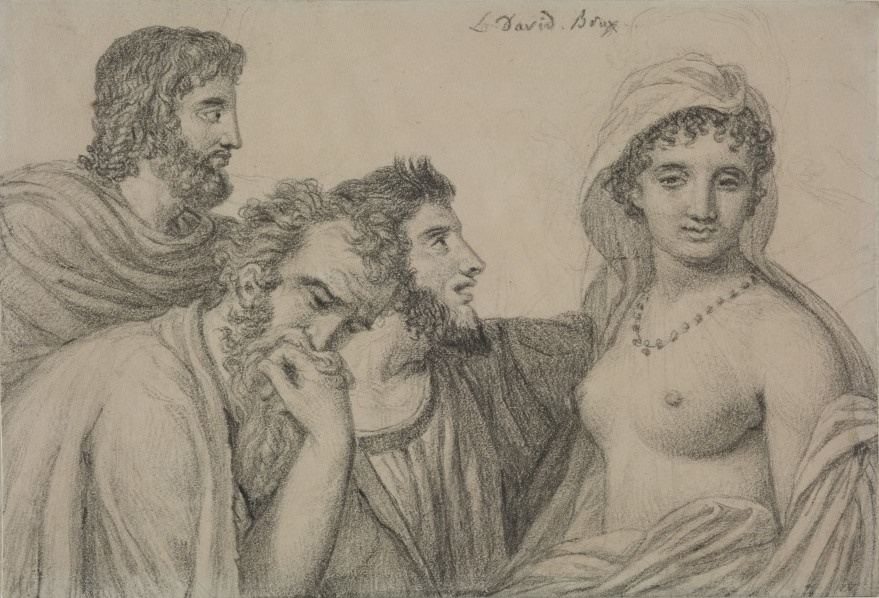 Jacques-Louis David. Phryne before the judges