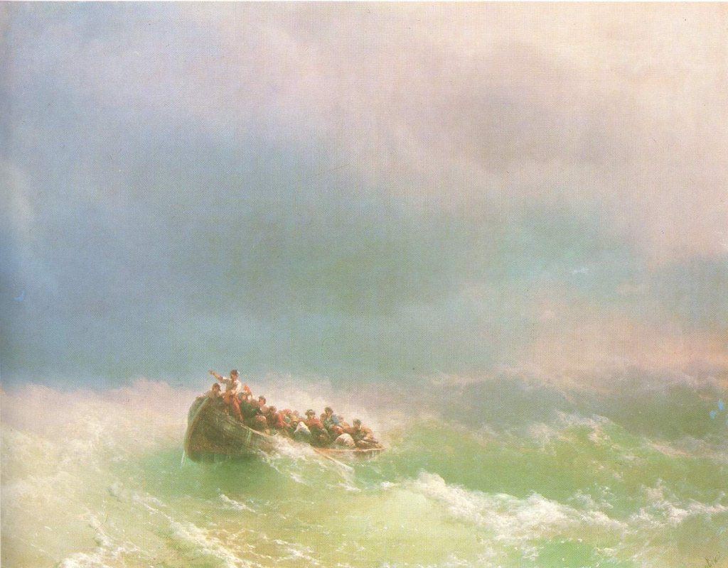 Ivan Aivazovsky. In a storm