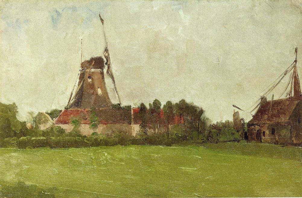 John Henry Twachtman. Windmills, Dordrecht