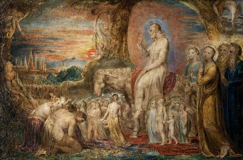 William Blake. The entrance of Christ into Jerusalem